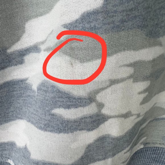 Splendid Blue Camo Sleep Shirt Pullover Soft Size Small S GUC L856 - Picture 5 of 10